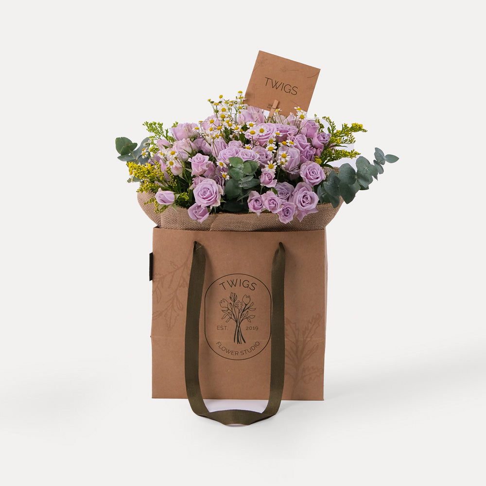 CHAMOMILE FLOWER BOUQUET BAG