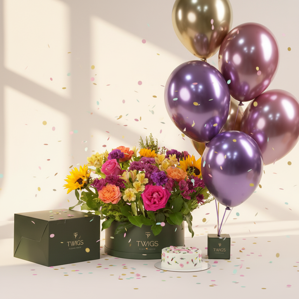 Full of Cheer Birthday Bundle Elegant Scene