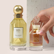 Lootah Layali Sultan gift box with Palomino perfume and Bu Sultan perfume oil, flower add-on gift Dubai UAE