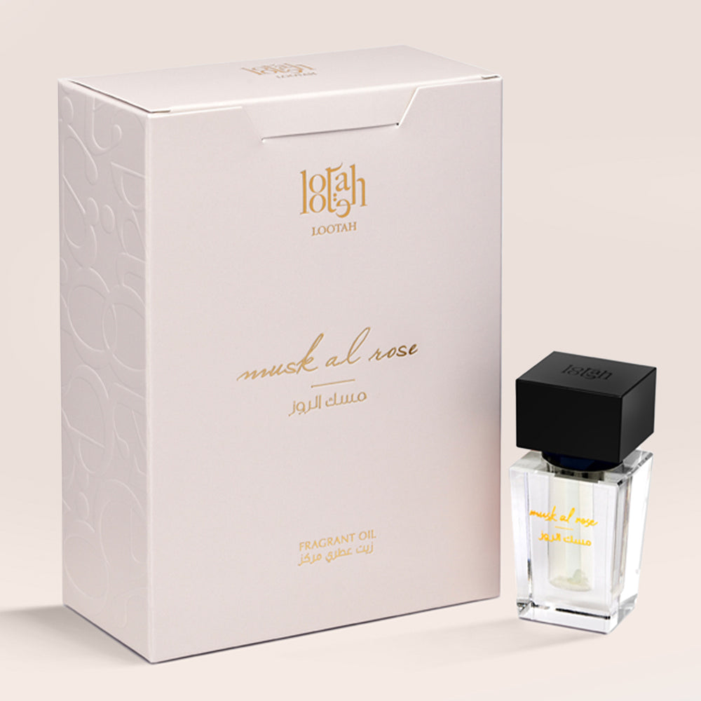 Deluxe Lilies Flower Box & Lootah Musk Al Rose Oil Fragrance (3ml) Bundle – A Captivating Floral and Fragrant Gift