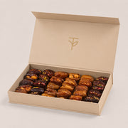 Premium Gourmet Stuffed Dates Gift Box – Assorted Cashew, Almond, Raspberry, Walnut & Hazelnut