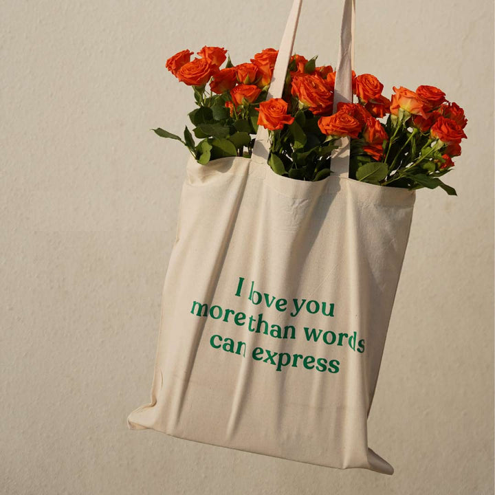 Spray Rose Orange Flowers Tote Bag