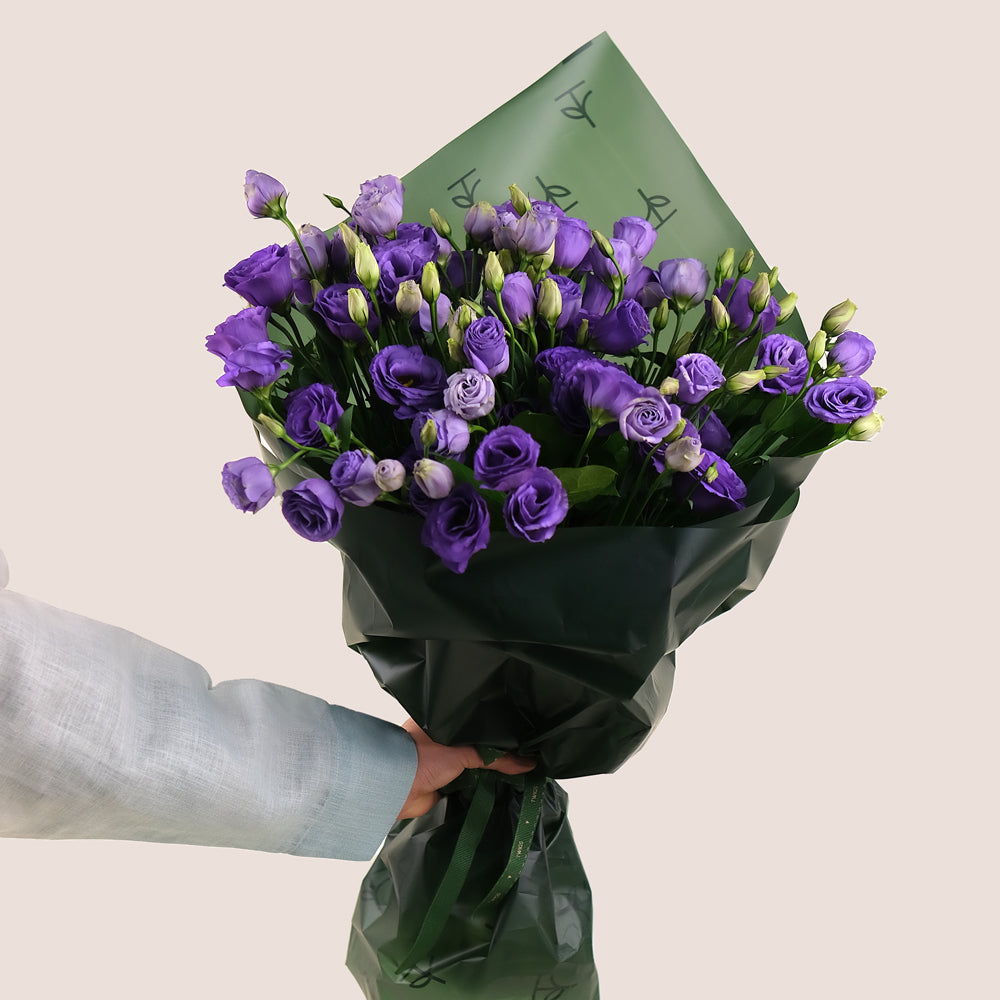 Purple Grace – Bag of Purple Lisianthus Flowers