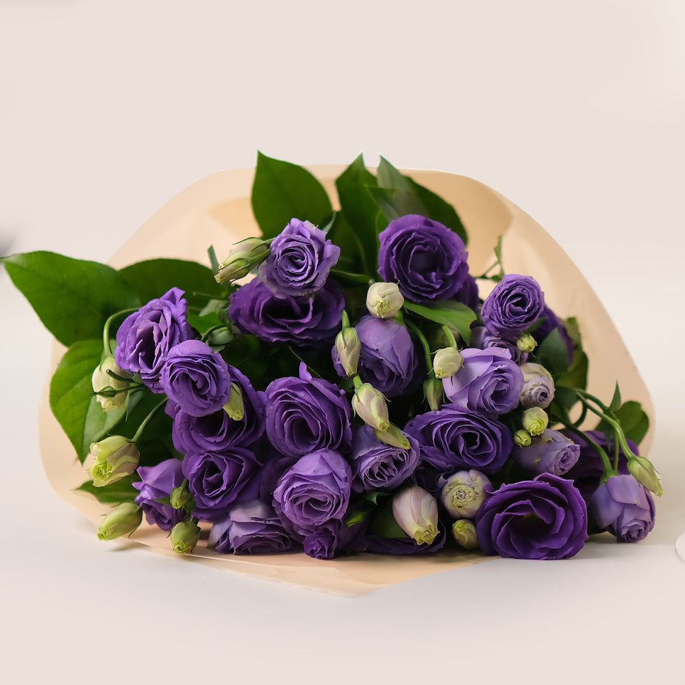 Purple Charm – Flower Bunch of Purple Lisianthus