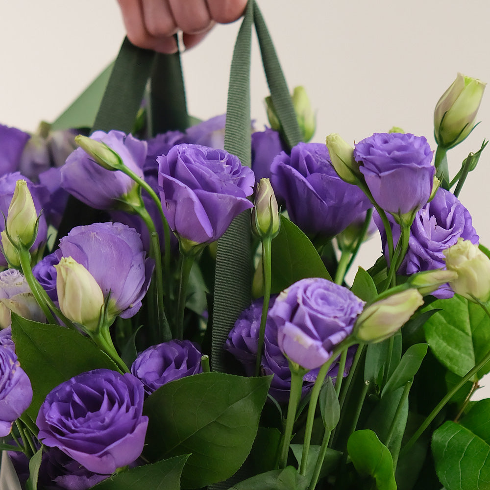 Purple Charm – Flower Bunch of Purple Lisianthus