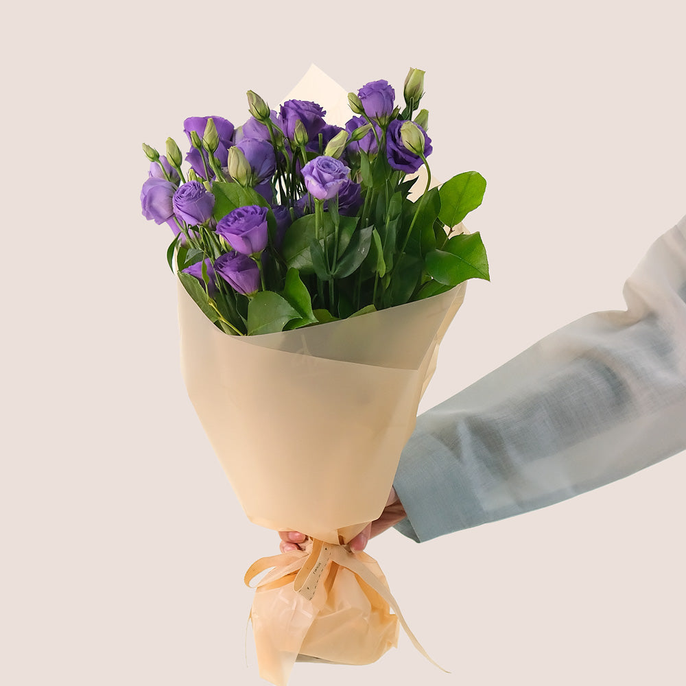 Purple Charm – Flower Bunch of Purple Lisianthus