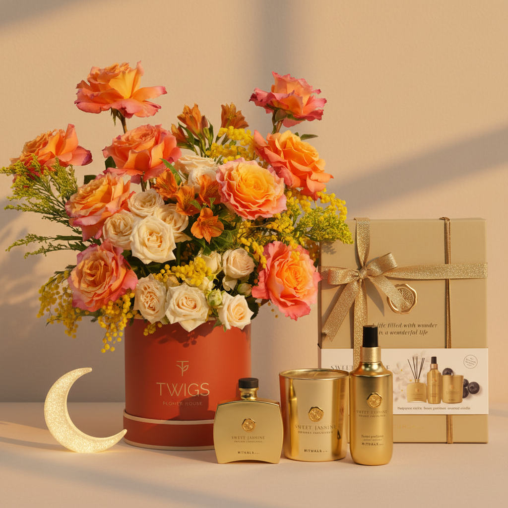 Ramadan Flower & Rituals Gift Set Scene