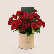 Deluxe Red Roses Round Box – A Bold and Elegant Statement of Red Roses