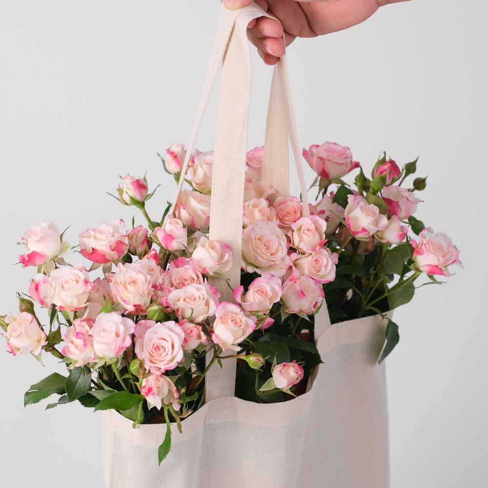 Reflex Spray Rose Flowers Tote Bag