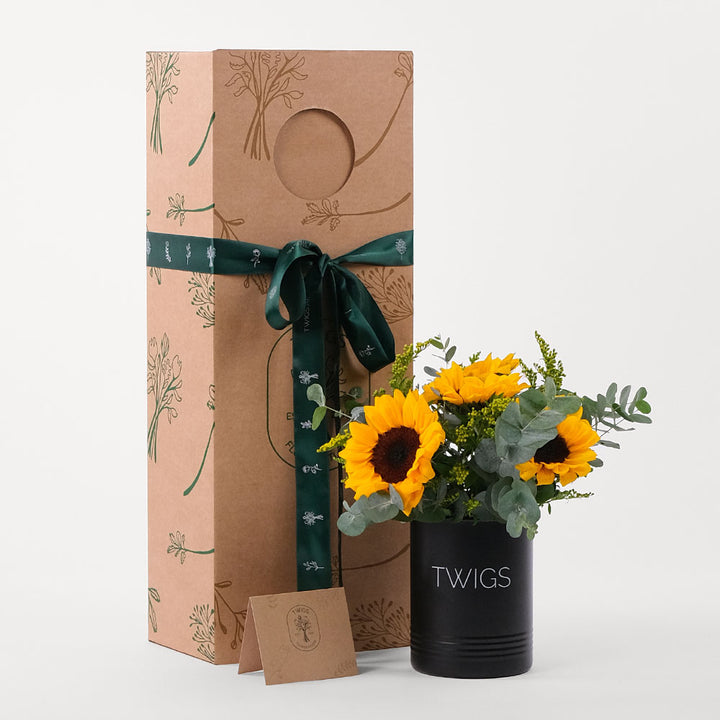 Sunflower Flowers DIY Box