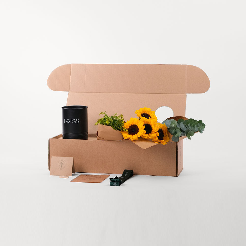 Sunflower Flowers DIY Box