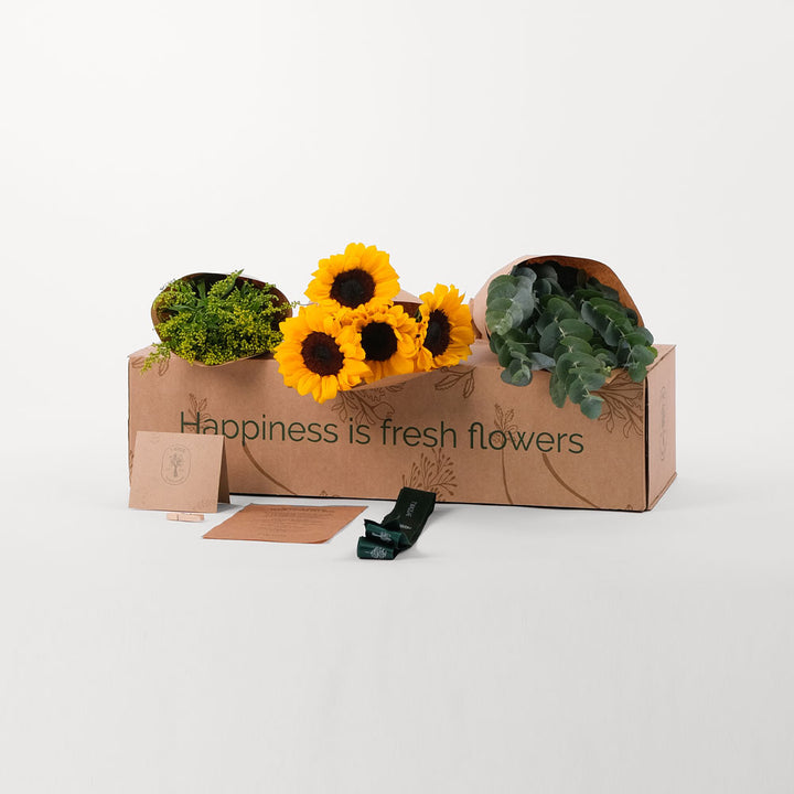 Sunflower Flowers DIY Box