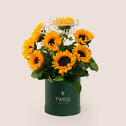 Sunflowers in Deluxe Flower Box – A Radiant Gift with a Heartfelt Message
