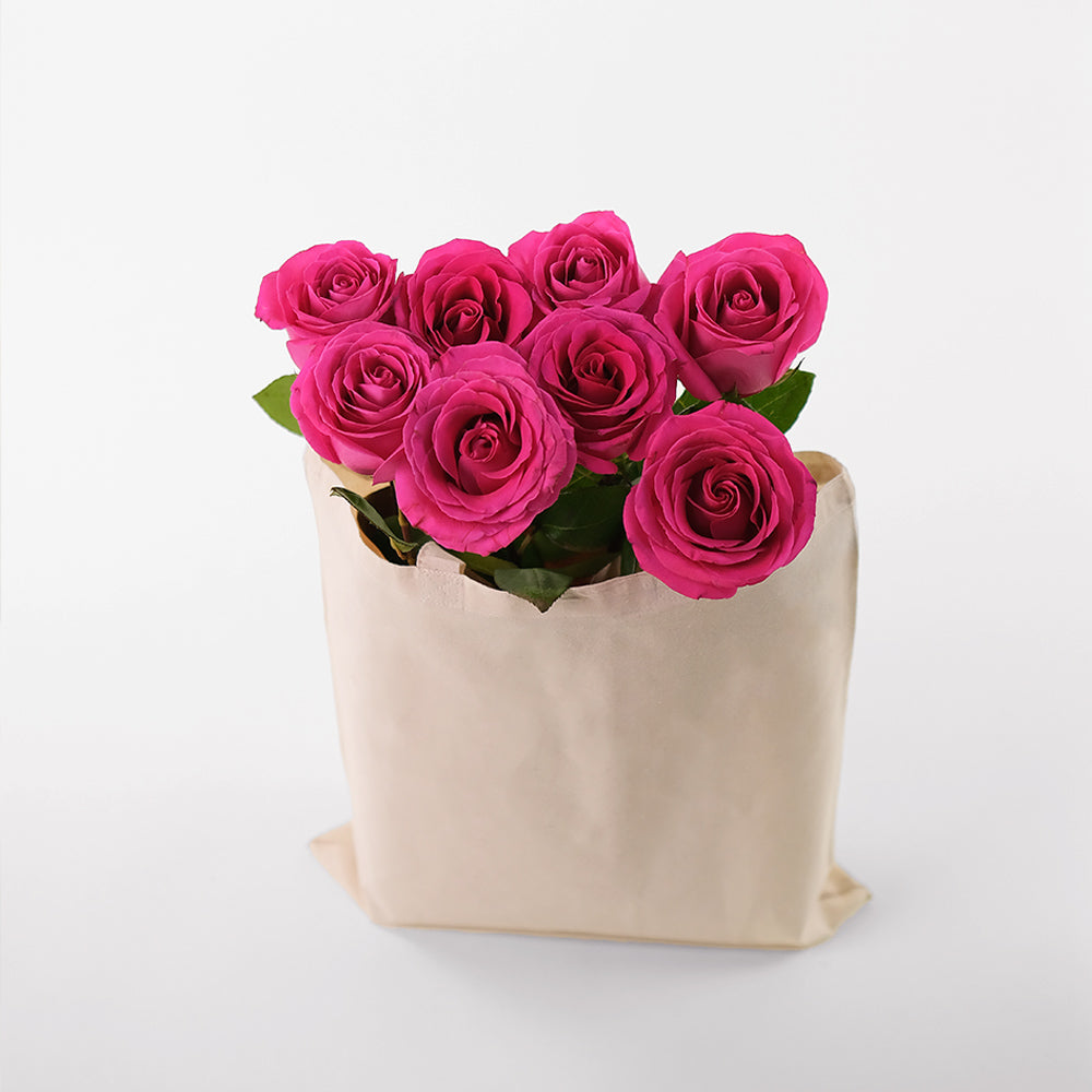 Special pink roses tote bag