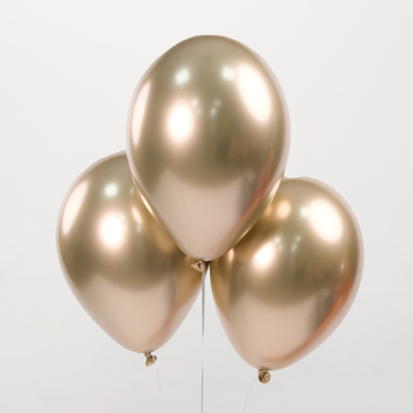 Set of 3 Chrome Balloons – Add-On to Any Flower Arrangement– The Perfect Festive Add-On to Your Flowers