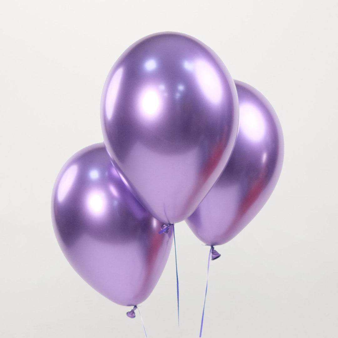 3 Pieces Chrome Helium Ceiling Balloons Set All Colors